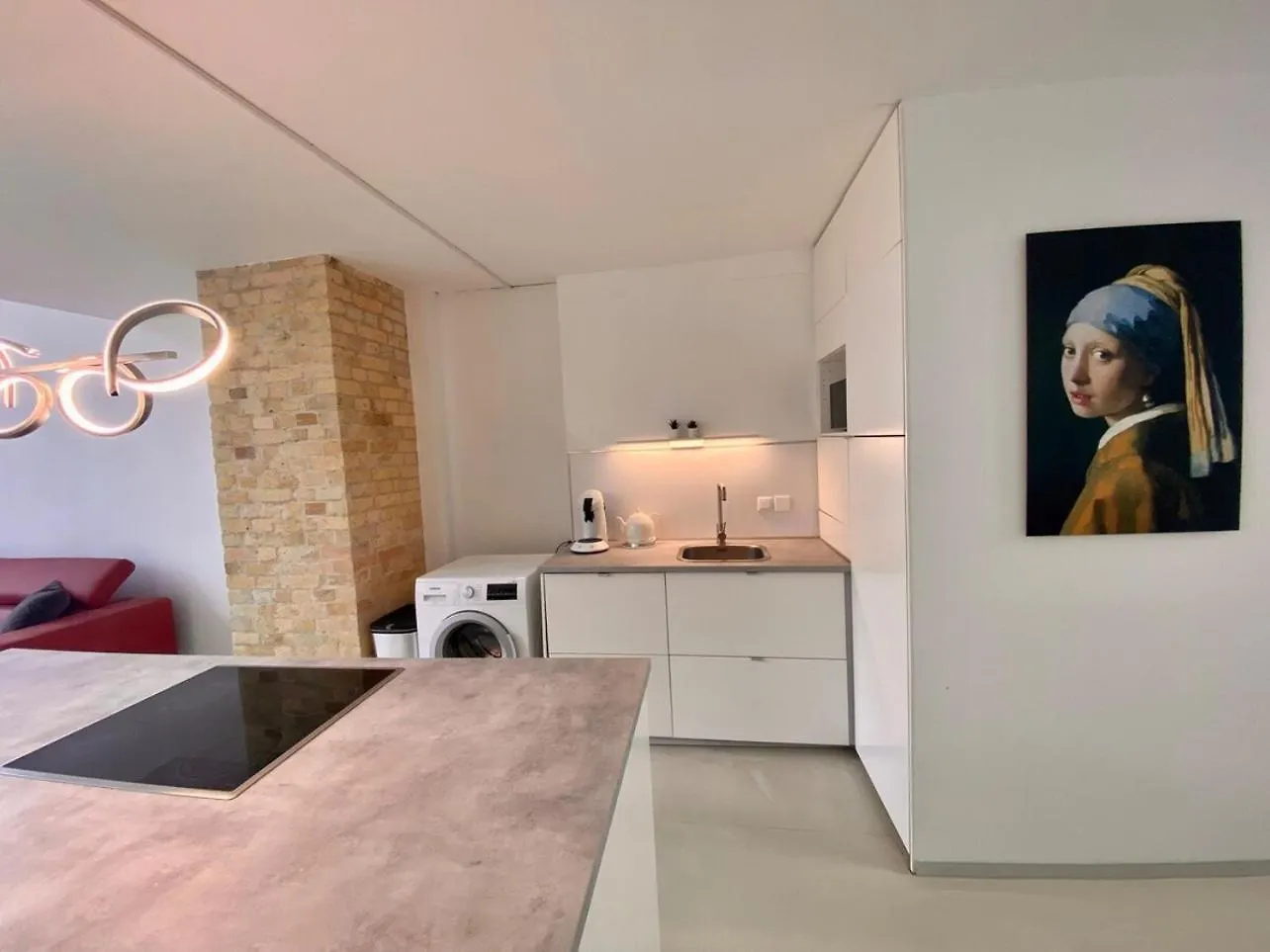 Apartment Loft With Pool Table, Kitchen Island & Gallery Berlin Germany